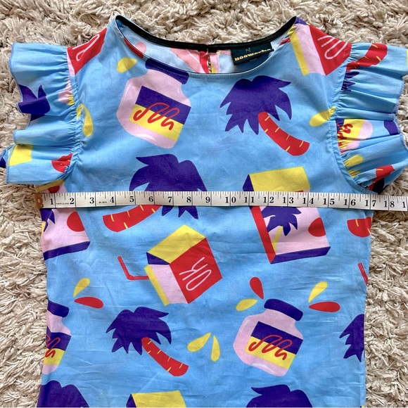 Nooworks Ruffle Snacks Print Top - Picture 10 of 12